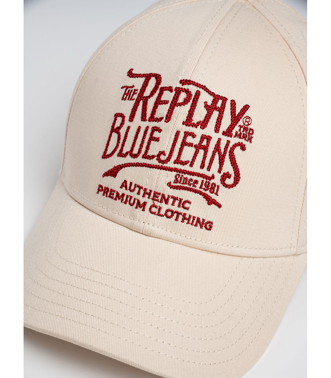 ユニセックス ロゴ刺しゅうコットンキャンバスCAP 詳細画像 アイボリー 3